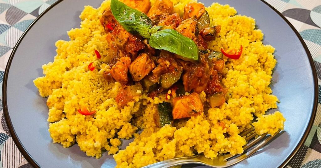 Tofu con cous cous
